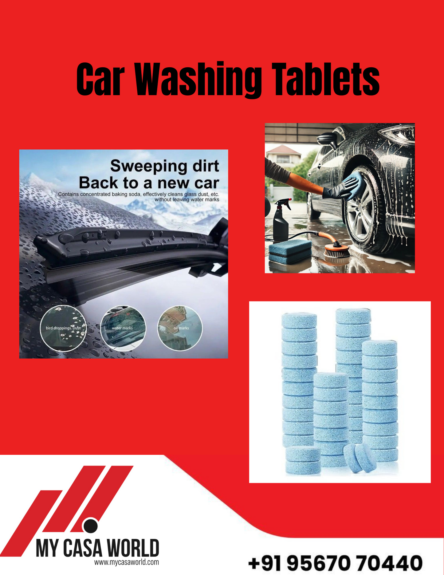 MY CASA - Car Washing Tablets  (10)